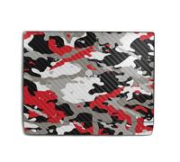 MightySkins - Funda de fibra de carbono para portátil compatible con Alienware 18 Area-51 (2025), camuflaje rojo, cubierta protectora de vinilo 3M de alta calidad, fácil de aplicar, fabricada en los