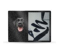 MightySkins - Funda protectora brillante con purpurina compatible con Amazon Kindle Scribe (2022) - Negro Lab | Acabado protector brillante con p