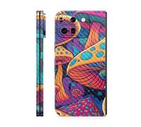MightySkins - Funda protectora de fibra de carbono compatible con Google Pixel 9 Pro Fold, diseño de hongos, vinilo 3M de alta calidad, fácil de aplicar, fabricado en los Estados Unidos por