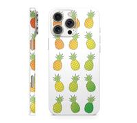 MightySkins - Funda protectora de vinilo 3M de alta calidad compatible con Apple iPhone 16 Pro Max, diseño de piñas arcoíris, fácil de aplicar, fabricado en los Estados Unidos por MightySkins