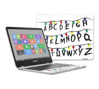 MightySkins Skin compatible con Samsung Chromebook Plus de 12,3 pulgadas (2017 - Alfabeto extrao | Cubierta protectora de vinilo duradera y nic