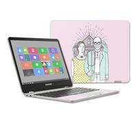 MightySkins Skin compatible con Samsung Chromebook Plus de 12,3 pulgadas (2017 - American Gothic Pop | Cubierta protectora de vinilo duradera y
