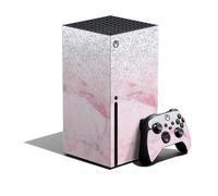 Mightyskins Skin compatible con Xbox Series X Bundle - Girly Marble Dazzle | Cubierta protectora de calcomana de vinilo duradera y nica | Fcil de