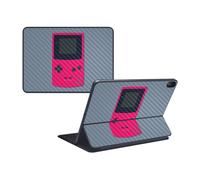 MightySkins - Skin de fibra de carbono para Apple iPad Pro Smart Keyboard de 12,9"" (2018) - Game Kid Pink - Acabado protector de fibra de carbono
