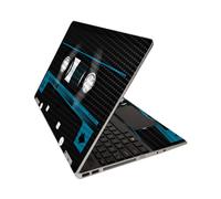MightySkins Skin de Fibra de Carbono para HP Pavilion x360 15"""" (2020) Cinta de Cassette | Acabado protector de fibra de carbono texturizado du