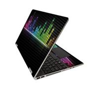 MightySkins Skin de Fibra de Carbono para HP Pavilion x360 15"""" (2020) Keep The Beat | Acabado protector de fibra de carbono texturizado durade