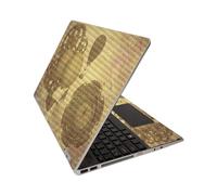 MightySkins Skin de Fibra de Carbono para HP Pavilion x360 15"""" (2020) Papel Steam Punk | Acabado protector de fibra de carbono texturizado dur