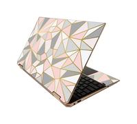 MightySkins Skin para HP Spectre x360 15"""" (2020) Polνgono de oro rosa | Cubierta protectora de vinilo duradera y ϊnica | Fαcil de aplicar Quit