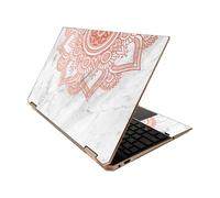 MightySkins Skin para HP Spectre x360 15"""" (2020) Roseta Mandala | Cubierta protectora de vinilo duradera y nica | Fcil de aplicar Quitar y c