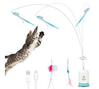 Migipaws Juguete Interactivo para Gatos Potente Ventosa, Cable Flexible de 70 cm y diseño Flexible DIY, Recargable