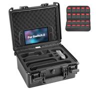 Migitec Funda de transporte rígida compatible con Nintendo Switch 2 (2025), bolsa de viaje con capacidad para consola Switch 2, muelle, agarre Joy-Con, controlador Pro, 20 tarjetas de juego, adaptador