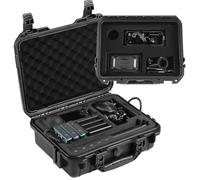 Migitec Funda rígida impermeable compatible con cámara de acción Insta360 X4 y accesorios, funda de viaje hermética con doble capa para cámara, baterías, hub de carga, palo selfie y otros