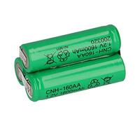 Mignon AA - Batería de 3,6 V y 1600 mAh (NiMH, con soldadura, pirámide)