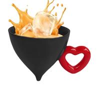 Mignonne Taza À Café, Taza En Céramique 120 ml Cœur | Mug En Céramique Mignon Pour Café - Pour Femmes Amies Cadeaux Fêtes Maison Bureau Voyage Chocolat Chaud Lait