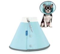 MIGOHI Cono de perro para perros pequeños, cono suave para que los perros dejen de lamer, cómodo collar E para perros después de la cirugía, alternativa al cono de perro pequeño, cono de recuperación