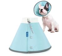 MIGOHI Cono de perro para perros pequeños, cono suave para que los perros dejen de lamer, cómodo collar E para perros después de la cirugía, alternativa al cono de perro pequeño, cono de recuperación