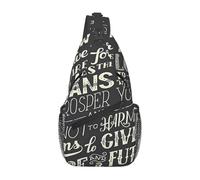 Migpkd Bolso cruzado con texto en inglés "I Know The Plans Have You Declares Lord para hombres, mochila casual de hombro para mujeres y hombres, ligera, viajes, senderismo, gimnasio