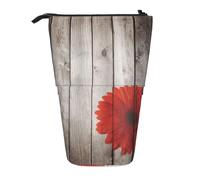 Migpkd Estuche para lápices de pie, estuche telescópico para bolígrafos, soporte portátil para lápices, bolsa para lápices para suministros escolares y de oficina