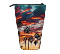 Migpkd Estuche para lápices de pie, estuche telescópico para bolígrafos, soporte portátil para lápices, bolsa para lápices para suministros escolares y de oficina