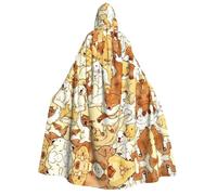 Migpkd Lovely Retriever - Capa con capucha para Halloween, bata de bruja con capucha para disfraz de cosplay