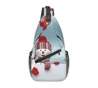 Migpkd Naughty Snowman - Bolso cruzado para hombre, estilo casual, mochila de hombro para mujeres y hombres, ligera, para viajes, senderismo, gimnasio