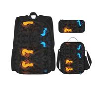 Migpkd Question Mark - Mochila escolar para lápices, bolsa de almuerzo para niños, mochila escolar