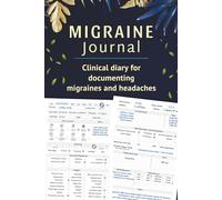 Migraine Journal: Migraine Tracker Log Book to Track Your Pain, Triggers, Hormones, Cycle, Symptoms & Medication. Clinical Diary for Documenting Migraines and Headaches