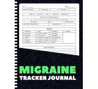 Migraine Tracker Journal: Daily Headache & Symptom Log | Track Triggers, Pain Severity, Relief Measures & More | 8.5 x 11 Inches | 100+ Pages