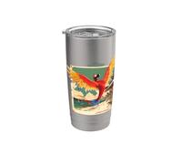Migration Jamaica Parrot Vaso térmico de acero inoxidable de doble pared