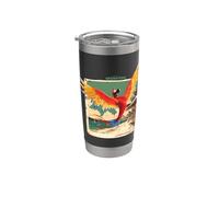 Migration Jamaica Parrot Vaso térmico de acero inoxidable de doble pared