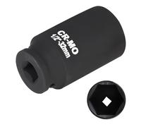 MIGUBIGU 1/2" 32mm Llave de Vaso Impacto 6 Puntas, Llave de Vaso Multidiente, Llaves de Vaso de Doce Caras, Juego de Tuercas Multidientes de Acero al Cromo Vanadio