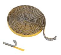 MIGUBIGU 1 Pieza Juntas para Chimeneas 3 mm x 10 mm x 2.5 m, Junta Refractaria Chimenea, Junta Puerta Chimenea de Leña para Estufa de Leña, Tubo de Humo, Autoadhesivo, Resistente al Calor