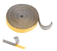 MIGUBIGU 1 Pieza Juntas para Chimeneas 3 mm x 20 mm x 2.5 m, Junta Refractaria Chimenea, Junta Puerta Chimenea de Leña para Estufa de Leña, Tubo de Humo, Autoadhesivo, Resistente al Calor