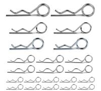 MIGUBIGU 22 PCS Pasadores de Seguridad 2.5 mm 3 mm 4 mm 5 mm, Cotter Pin Set, Pasador de Chaveta, Pasadores Tractor para Elementos de Fijación