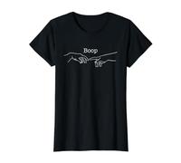 Miguel Ángel Mano de Dios Boop Camiseta gráfica económica, Mujer, Negro, XS