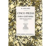 Miguel Asins Arbo: Cinco Piezas Para Guitarra (5 Pieces For Guitar). Partitions pour Guitare