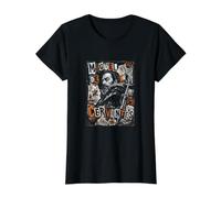Miguel De Cervantes Legado de la Literatura Española Camiseta gráfica económica, Mujer, Negro, S