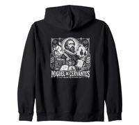Miguel De Cervantes Sueños Inclinados A Gigantes Sudadera con Capucha