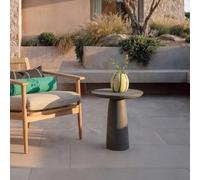 Miguel - Mesa auxiliar de cemento negro H 49 x B 45 x T 45 cm