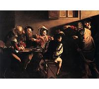 MiguOo Póster Decoraciones Murales Pared Cartel Del Arte Famoso la Vocación de San Mateo de Caravaggio para la Decoración del Pasillo 60x90cm