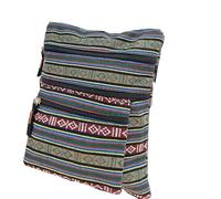 MIGURA Bolso bandolera Para Hombre Mujer Bolsito Hippie Vintage Con 3 Compartimentos Mariconera Resitente Impermeable Viaje Deporte Trabajo Fiesta Festival Bohemio