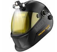 MIGVAN Careta de Soldar Automática con Luz LED Máscara Ultra-HD True-Color 100x82mm XL de Soldadura 0,1ms Solar para MIG TIG MMA y Esmerilado DIN 4/5-9/9-13 H-24