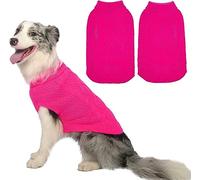 Mihachi Jersey de Cuello Alto para Perros, con Orificio para Correa, Punto Trenzado clásico, Abrigo de Invierno, para climas fríos, para Mascotas en Año Nuevo, Regalo Ideal
