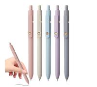 Mihauuke Bolígrafos De Gel Para Journaling - Bolígrafos Bonitos Para Ella | Juego de 5 Piezas para Escritura con Punta Fina y Secado Rápido para Diario Toma de Apuntes Mujeres y Hombres Escuela