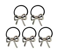 Mihauuke Encantadores Lazos Para El Cabello - 5 Piezas De Accesorios De Metal,Bandas Para El Pelo Que No Causan Daño - Para Compras Bodas Viajes Celebraciones Escuela Excursiones Informales