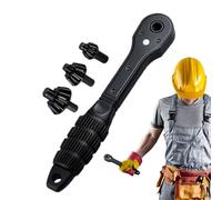 Mihauuke Juego De Llaves De Trinquete - Llave Para Mandril De Fontanería - Set Portátil Multifuncional Para Mantenimiento De Bicicletas Electrónica Reparación Automotriz Instalación HVAC