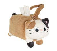 Mihauuke Portapañuelos para Coche - Porta Pañuelos con Gato Animado para Auto | Organizador Decorativo Dispensador De Pañuelos para Reposacabezas Descansabrazos Asiento Trasero Vehículo Viaje