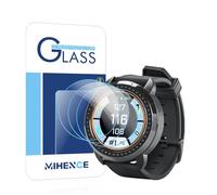 MIHENCE Protector de pantalla compatible con Bushnell ION Elite Watch, película protectora de vidrio templado 9H antiarañazos para iON Elite Black Golf GPS Watch [3 unidades]