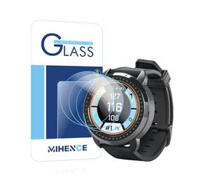 MIHENCE Protector de pantalla compatible con Bushnell ION Elite Watch, película protectora de vidrio templado 9H antiarañazos para iON Elite Black Golf GPS Watch [3 unidades]