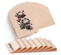 MIHERT 20 pieles de práctica de tatuajes de 8 x 6 pulgadas, 1 mm, piel falsa en blanco de doble cara para retroalimentación realista de agujas y control de profundidad, ideal para principiantes